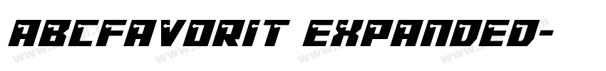 abcfavorit expanded字体转换